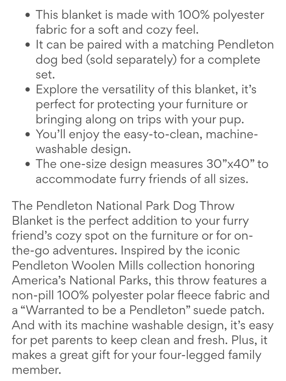New PENDLETON Grand Canyon National Park Collection Fleece Lap Pet Throw Blanket - Picture 9 of 9